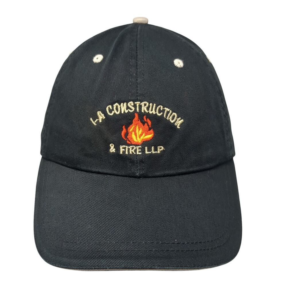I&A Construction & Fire LLP Baseball Cap Black One Size Adjustable Embroidered